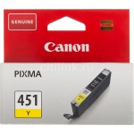 Картридж струйный Canon CLI-451Y Pixma iP7240/MG6340/MG5440, yellow 7ml