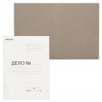 Папка-обложка A4 "Дело", немелованный картон, 280г/м2, белый, 20мм (Brauberg)