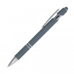 Ручка шариковая "Comet", алюминий, темно-серый, soft-touch, хром, стилус (Portobello)
