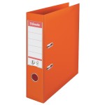 Папка-регистратор А4 75мм, "№1 Power", карман, пвх, металлический кант, оранжевый (Esselte)