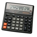 Калькулятор SDC-640II, 14-разрядный, темно-серый (Citizen)