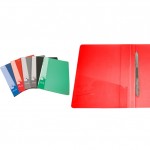 Папка-скоросшиватель на пружине А4, 16мм, пластик 0,7мм, внутр. и торц. карман, красный (Бюрократ)