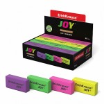 Ластик для карандашей "Joy", 40х20х10мм, термопластичная резина, ассорти  (Erich Krause)