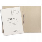Папка-скоросшиватель A4 "Дело", немелованный картон, 260г/м2, белый, 20мм (Эврика)