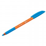 Ручка шариковая "Skyline", резиновый упор, игольчатый, 0,7мм, синий (Berlingo)