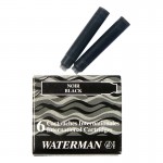 Картридж для перьевой ручки "International Black", 6 шт/уп, черный, цена за уп (Waterman)