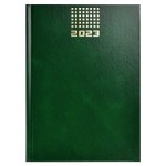 Ежедневник 2023г., 146х211мм, зеленый, 160л, бумвинил, белый блок (Феникс+)