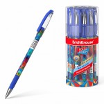 Ручка шариковая "ColorTouch Patchwork", принт, 0,7мм, синий (Erich Krause)