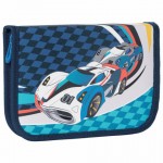 Пенал без наполнения "Speed Chaser", 1 отд, на молнии, синий, 20х14х4см (Tiger Family)