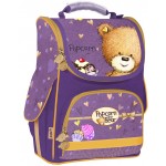 Рюкзак школьный каркасный 501 "Popcorn the Bear", темно-фиолетовый (Kite)