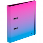 Папка-регистратор А4 50мм, "Radiance", картон/бумага, резинка, розовый/голубой градиент (Berlingo)