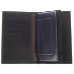 Бумажник водителя "Форсаж-4", натуральная кожа, отделением для паспорта, коричневый (Faetano)