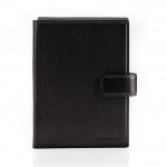 Бумажник-тревеллер, черный, натуральная кожа, 105x148 мм (D.Morelli)