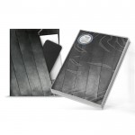 Записная книга 180х240мм, "Escalada", точка, мягкий переплет, чёрный, с карманом, 120л (Феникс+)