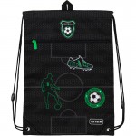 Сумка для обуви с карманом 601 "Football", черный (Kite)