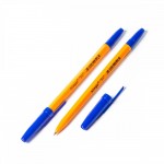 Ручка шариковая "51", желтый корпус, 1мм, синий (Alingar)