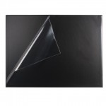 Подкладка на стол 49х65см, прозрачный верхний лист, черный (ДПС)