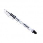 Ручка шариковая "HyperB G mini", трехгранный, прозрачный, резиновый упор, 0,7мм, черный (Pentel)