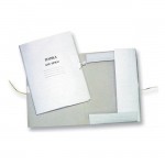 Папка с завязками A4 "Папка для бумаг", картон, 280г/м2, белый (Эврика)