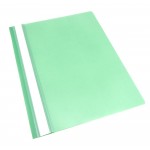 Папка-скоросшиватель А4, прозрачный верхний лист, пластик 120мкм, зеленый (Workmate)