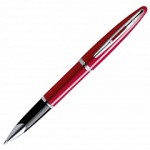 Ручка-роллер "Carene Glossy Red ST", корпус-латунь, лак, серебро (Waterman)