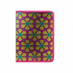 Папка для тетрадей А4 "Pink&Yellow Beads" на молнии, пластик, цветной (Erich Krause)