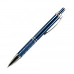 Ручка шариковая "Crocus", алюминий, корпус-синий лак, хром (Portobello)