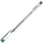 Ручка гелевая, прозрачный, 0,5мм, зеленый (Workmate)