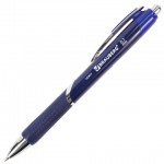 Ручка шариковая автоматическая "Dash", резиновый упор, синий, 0,7мм, синий (Brauberg)