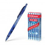 Ручка шариковая автоматическая "XR-30", резиновый упор, 0,7мм, синий (Erich Krause)