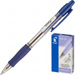 Ручка шариковая автоматическая "Super Grip", масляная, резиновый упор, 0,7мм, синий (Pilot)
