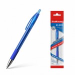 Ручка гелевая автоматическая "R-301 Оriginal Gel", резиновый упор, 0,5мм, синий (Erich Krause)