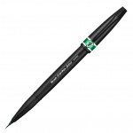 Ручка-кисть "Sign Pen Artist", ultra-fine, пигментные чернила, зеленый (Pentel)