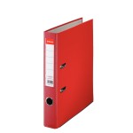 Папка-регистратор А4 50мм, "Economy", карман, пвх/бумага, металлический кант, красный (Esselte)