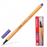 Ручка капилярная "Point", 0,4мм, фиолетовый, набор 1шт (Stabilo)