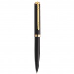 Ручка шариковая "Grandomatic", со штампом 35х9мм, 4 строки, корпус-черный матовый/позолота (Trodat)