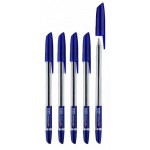Ручка шариковая "Corona Plus", прозрачный корпус, 0,7мм, синий (Linc)