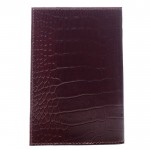 Обложка для паспорта "Геккон", натуральная кожа, красный (Faetano)