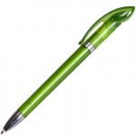 Ручка шариковая "Virtuos", прозрачный корпус, зеленый