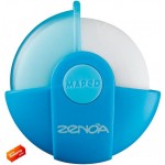 Ластик для карандашей "Zenoa", круглый, пластиковый футляр, каучук (Maped)