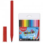 Фломастеры 12 цветов, "Color'peps Ocean", ультрасмываемые (Maped)