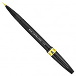 Ручка-кисть "Sign Pen Artist", ultra-fine, пигментные чернила, желтый (Pentel)