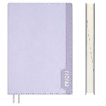 Ежедневник 2026г., 146х211мм, сиреневый,176л, кожзам, кремовый блок, отделочная строчка (Escalada)
