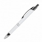 Ручка шариковая "Promo", корпус-алюминий, белый лак, хром (Portobello)