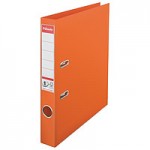 Папка-регистратор А4 50мм, "№1 Power", карман, пвх, металлический кант, оранжевый (Esselte)