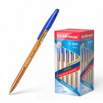 Ручка шариковая "R-301 Amber Stick", тонированный, 0,7мм, синий (Erich Krause)