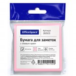 Бумага для заметок с клейким краем 76х 76мм, 80л/шт, розовый (OfficeSpace)