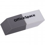 Ластик для карандашей, прямоугольный, скошенный, серо-белый (OfficeSpace)