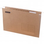 Папка подвесная 370х240мм "Foolscap", картон, светло-коричневая (OfficeSpace)