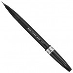 Ручка-кисть "Sign Pen Artist", ultra-fine, пигментные чернила, серый (Pentel)